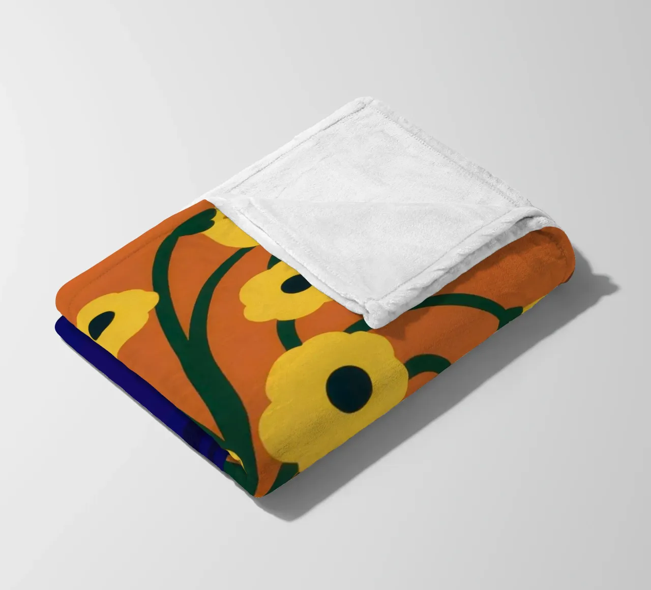I fiori d'oro del Cobalto coperta in pile da Giant Foxs
