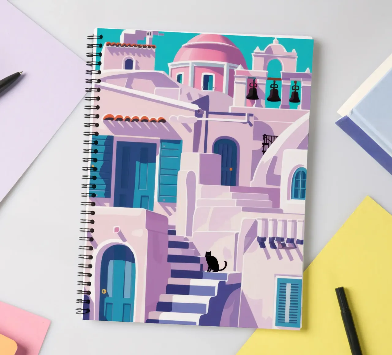 Santorini Silent Watcher diario ad anelli da Mythy Brush