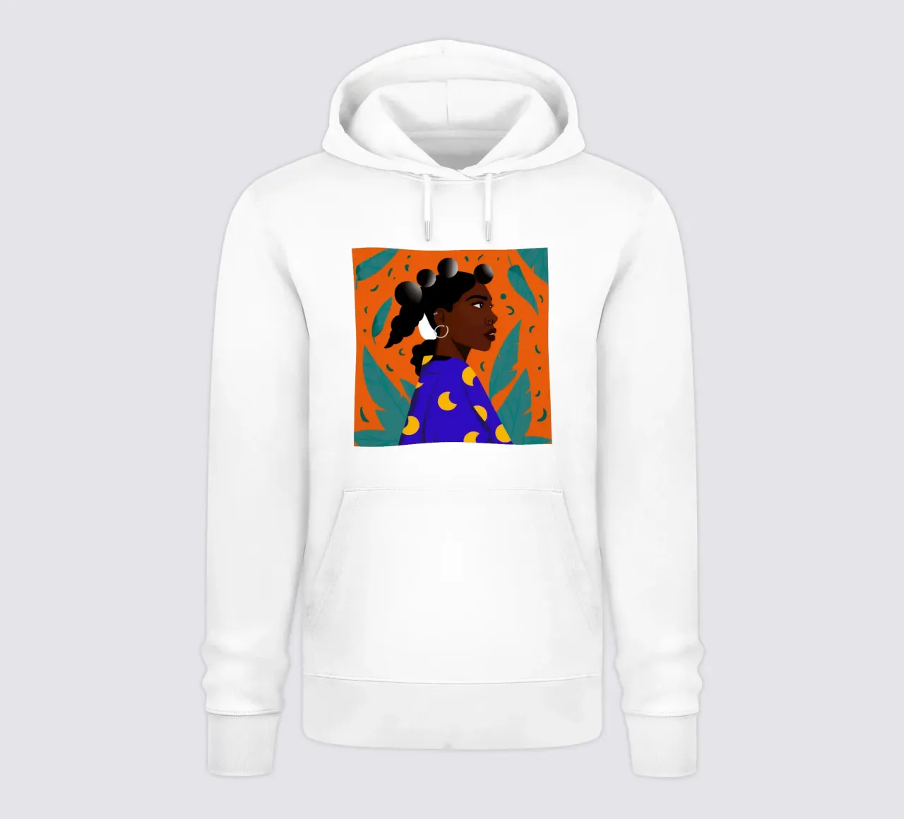 Saffron Serene Gaze felpa con cappuccio da Prism Ritual