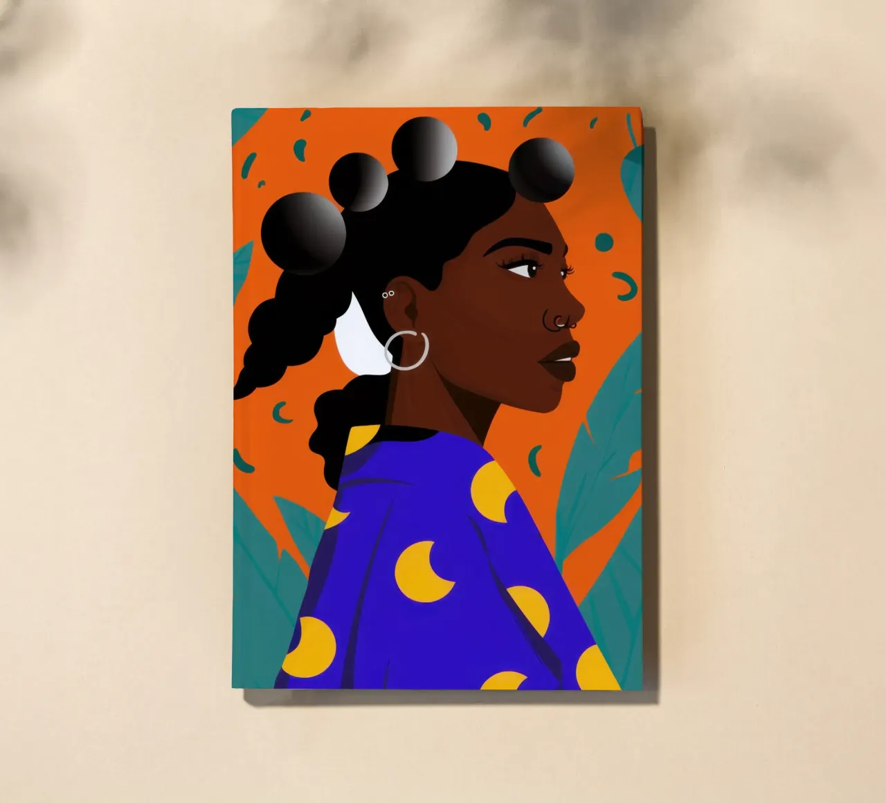 Saffron Serene Gaze notebook by Prism Ritual