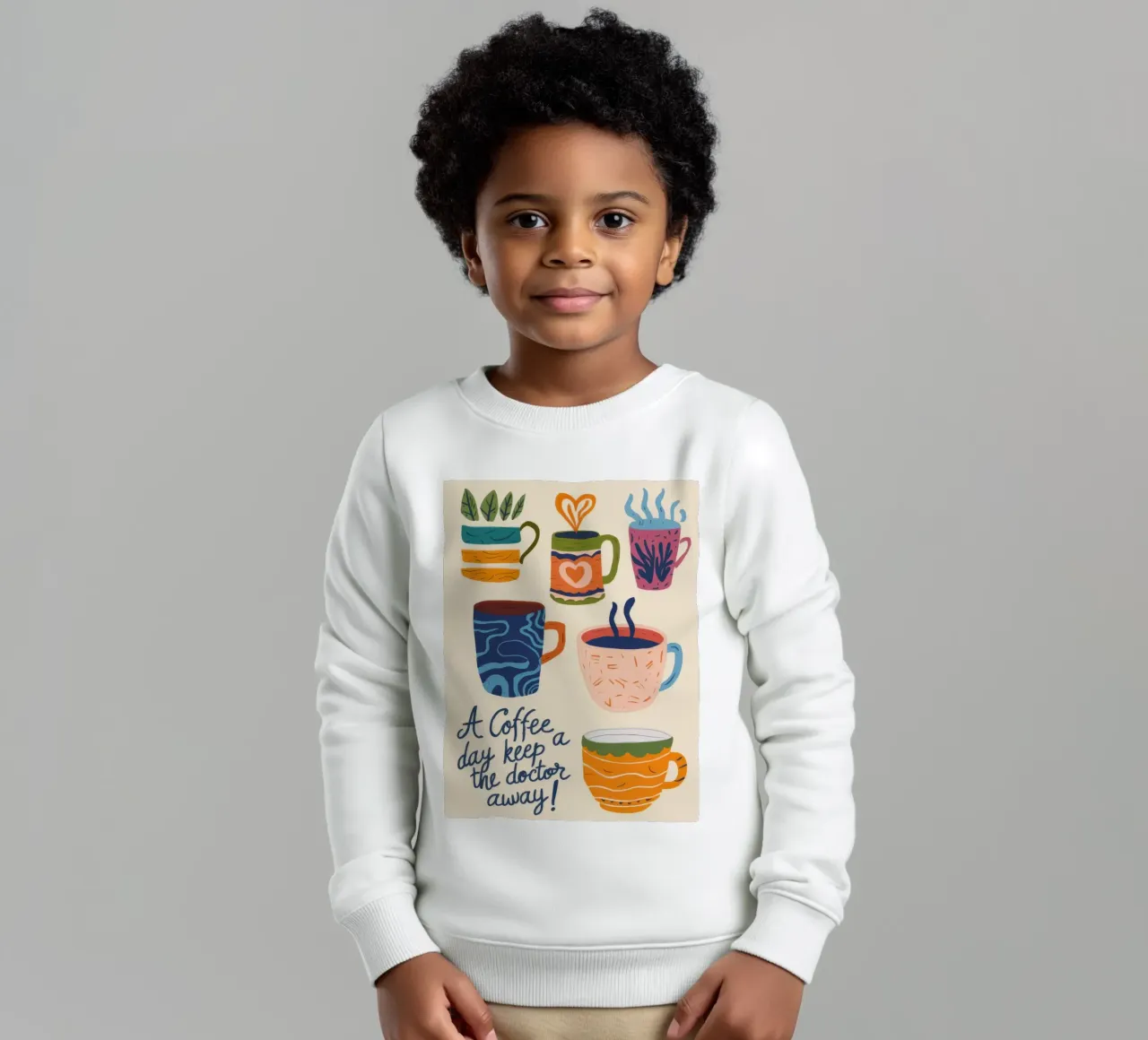 Prescrizione giornaliera del caffè felpa bambino da Flock Reverie
