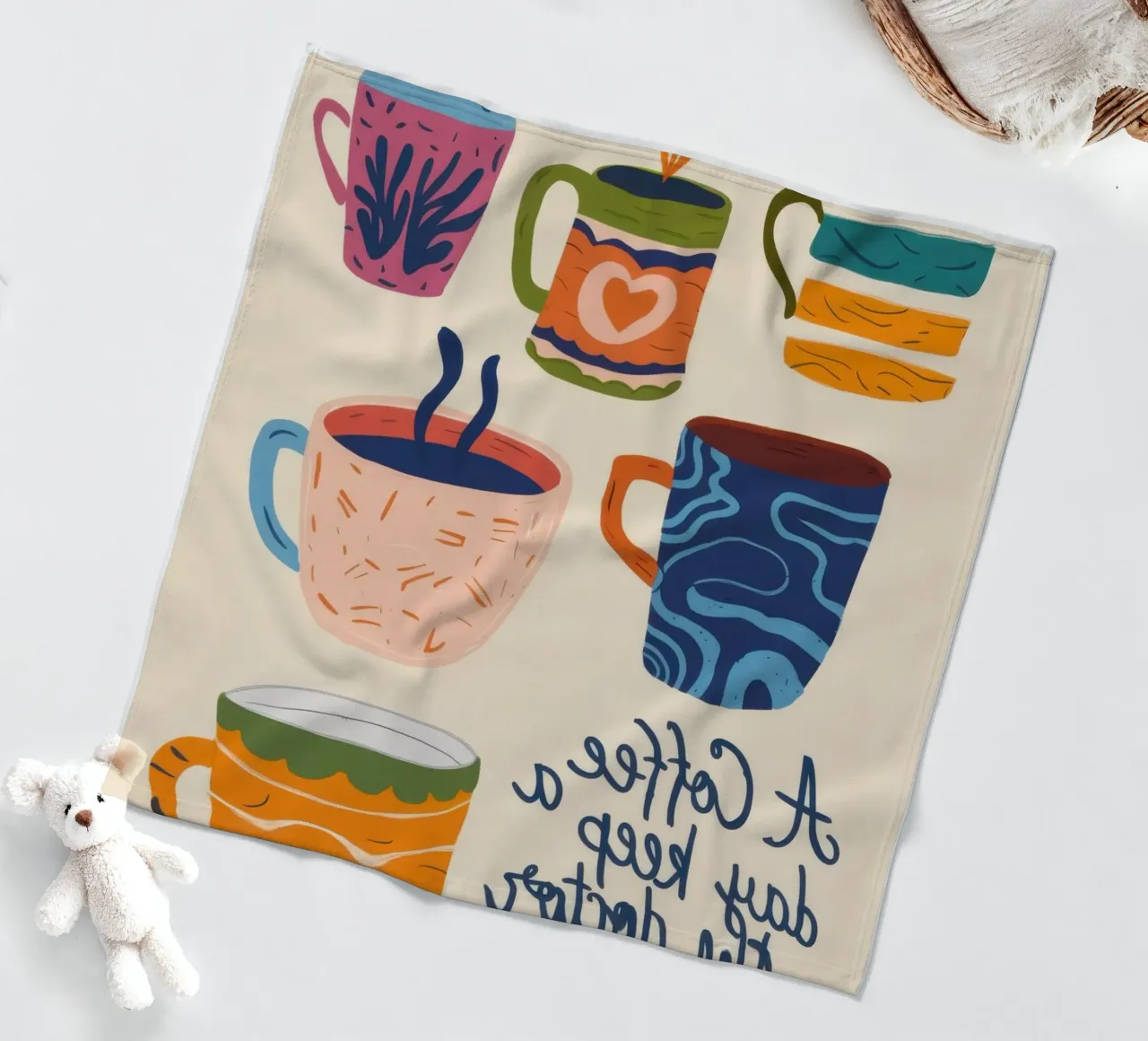 Prescrizione giornaliera del caffè coperta in pile da Flock Reverie