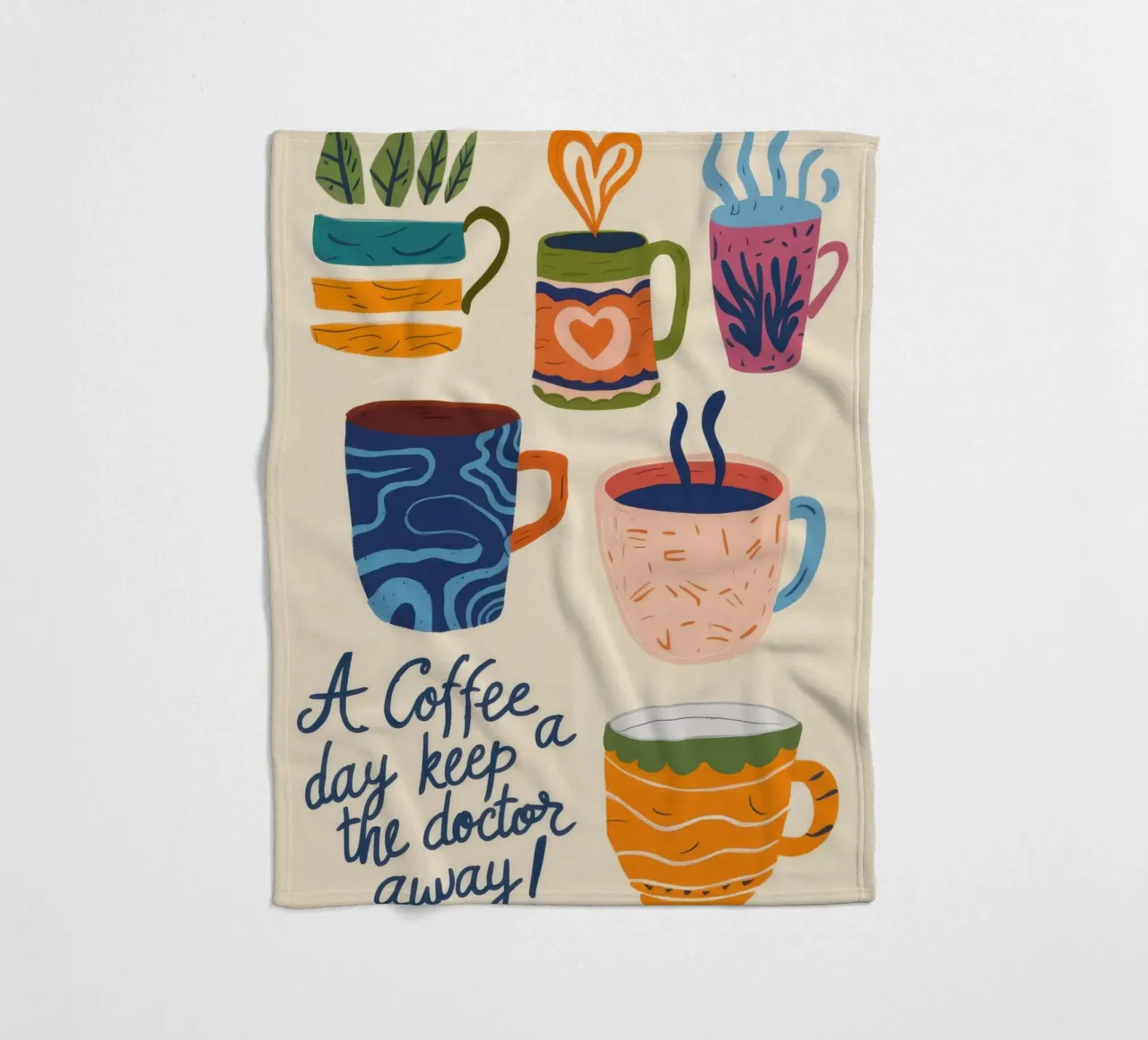 Prescrizione giornaliera del caffè coperta in pile da Flock Reverie