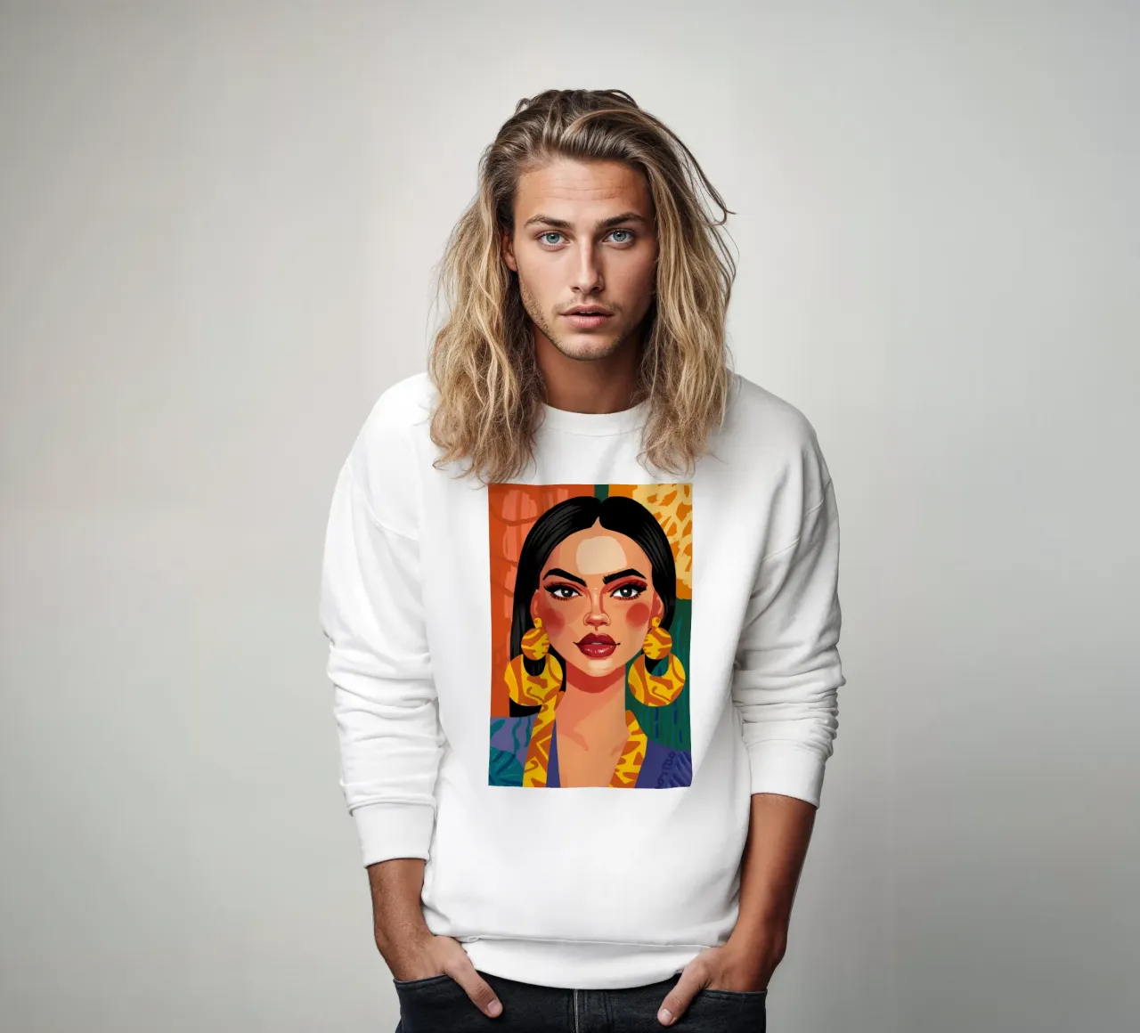 Fuoco dello sguardo dorato felpa da Dream Gesso