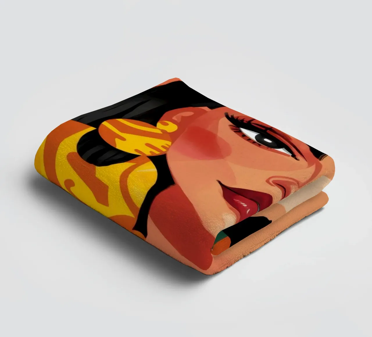 Fuoco dello sguardo dorato asciugamano da bagno da Dream Gesso