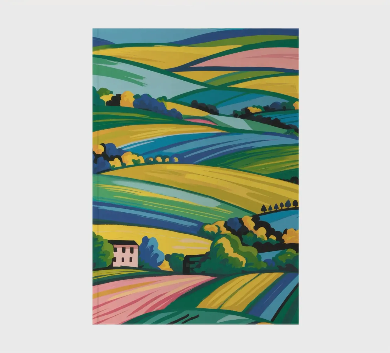 Tuscan SunDrenched Fields notebook by Prism Ritual
