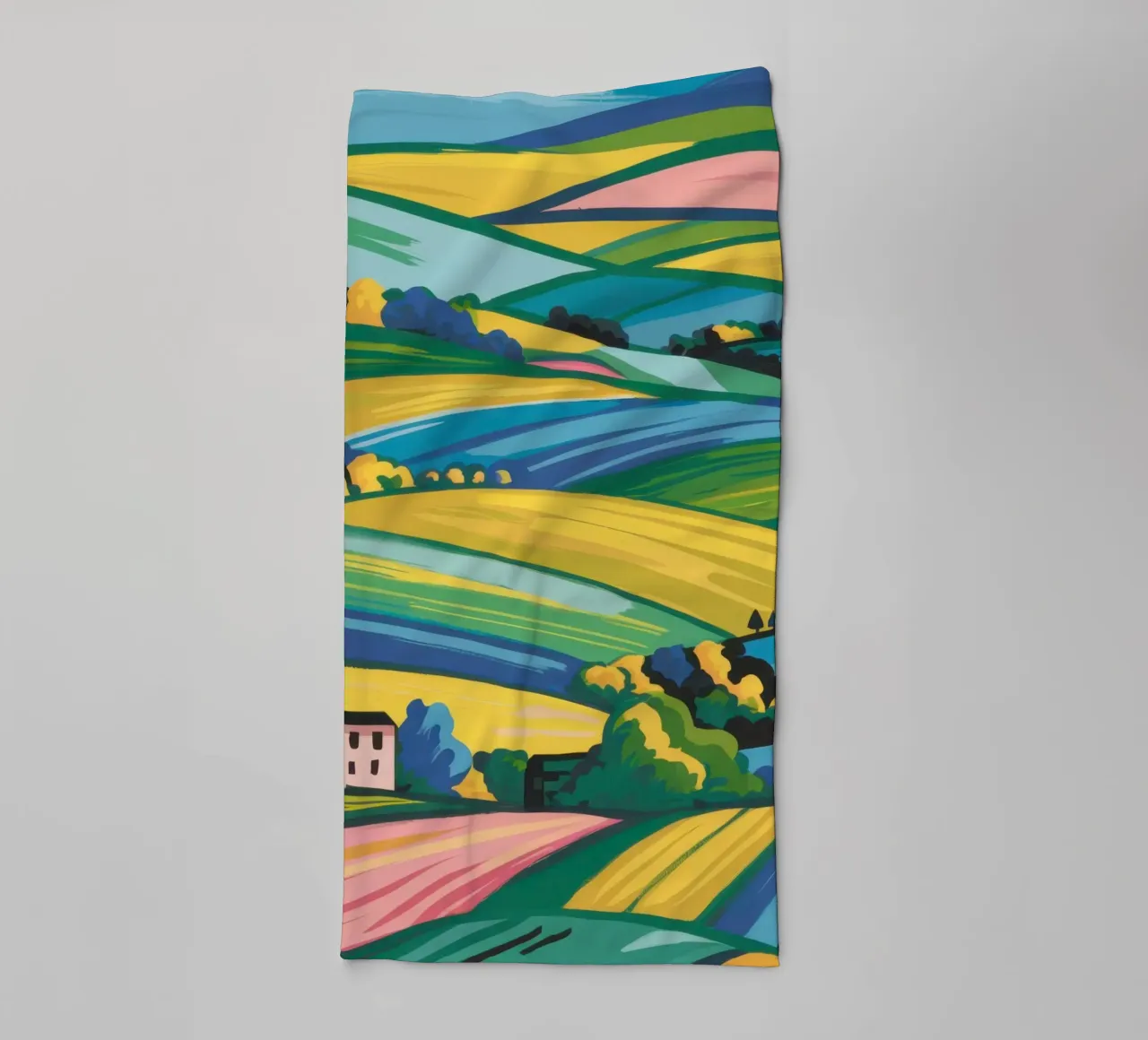Tuscan SunDrenched Fields towel by Prism Ritual