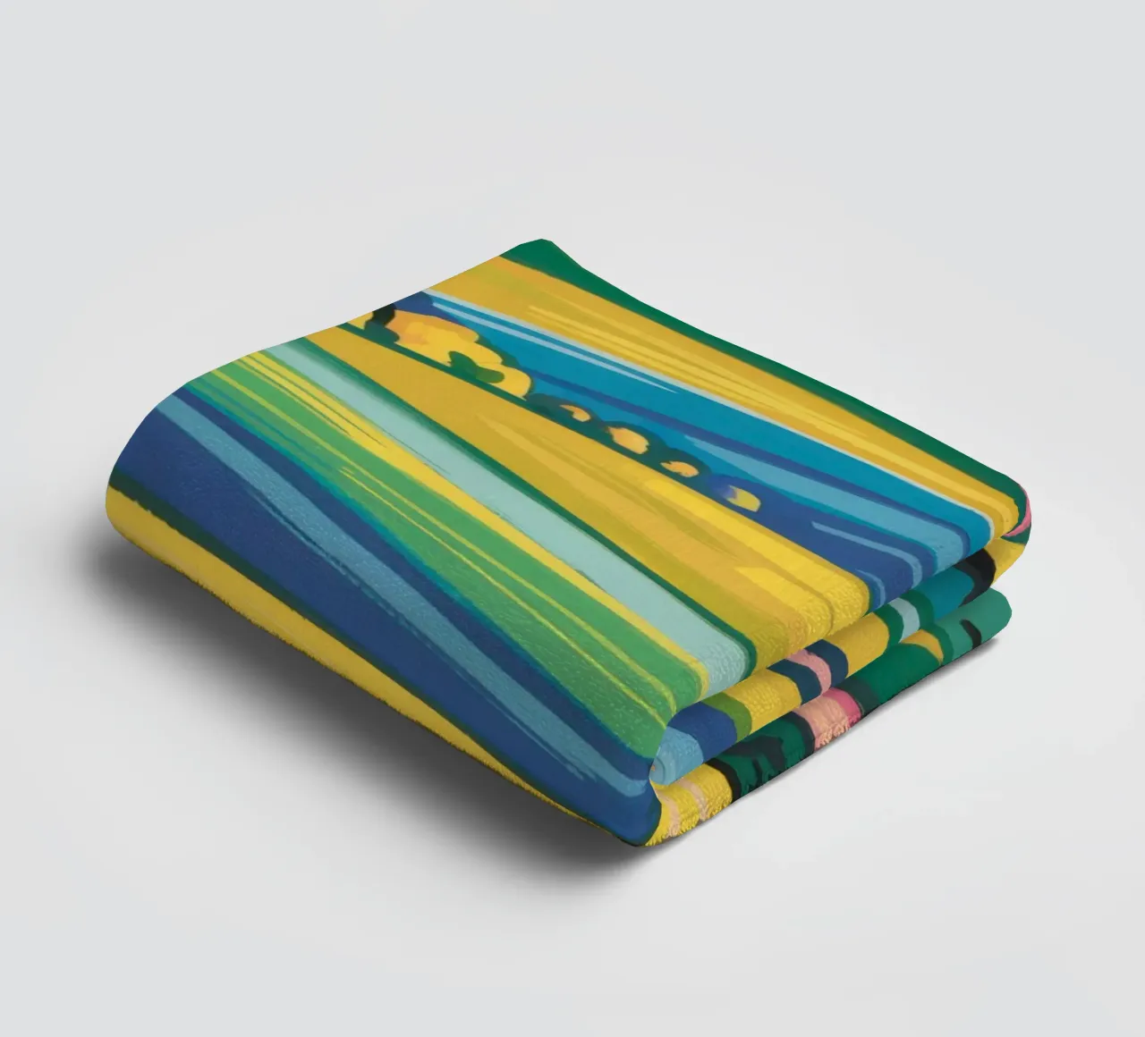 Tuscan SunDrenched Fields towel by Prism Ritual