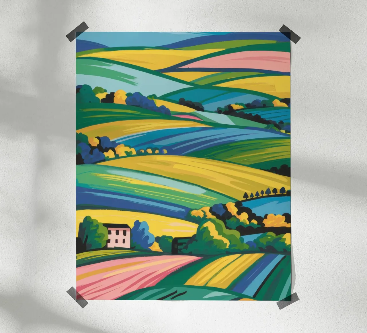Campi toscani inondati di sole carta hahnemühle da Prism Ritual
