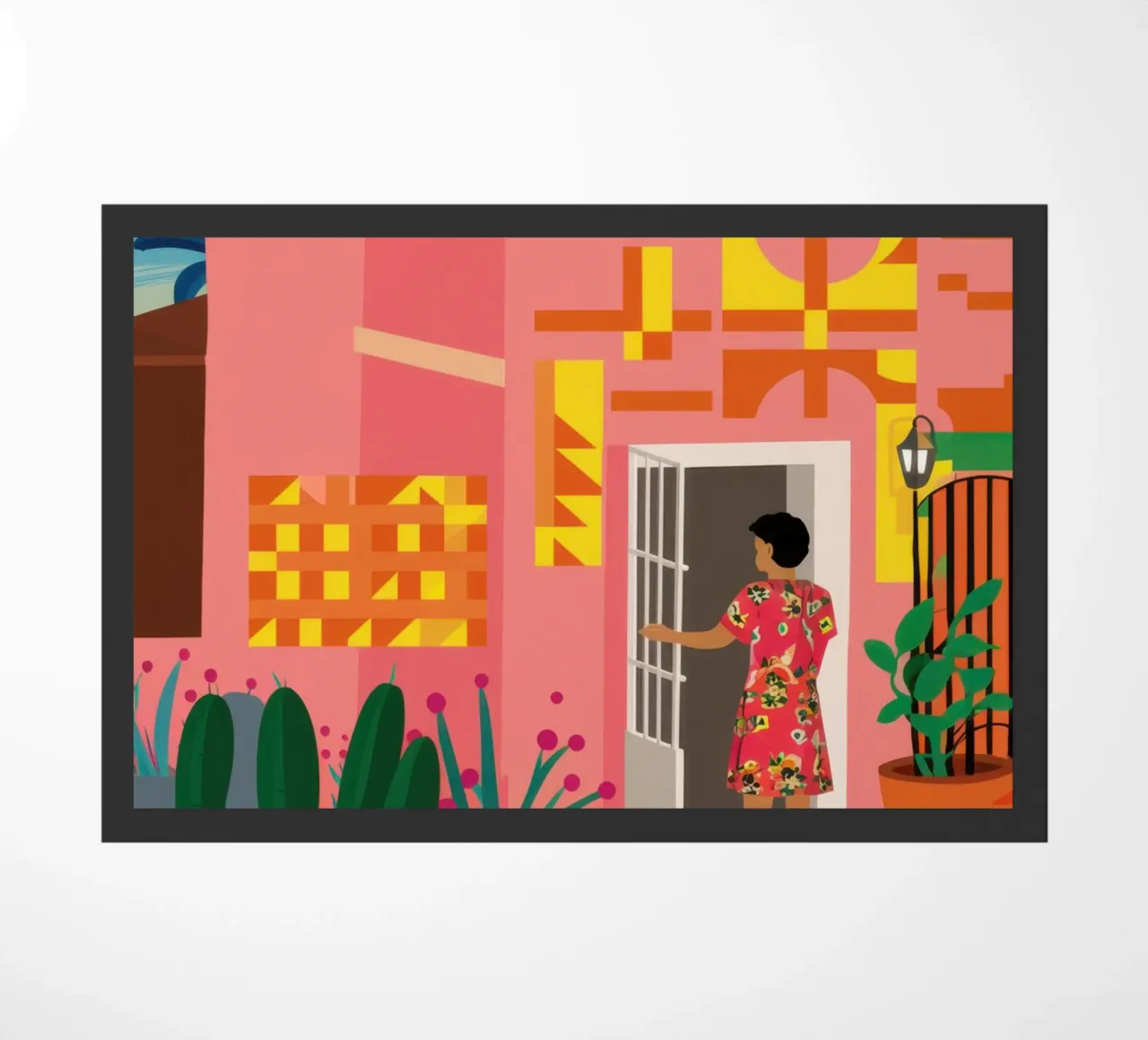 Il balcone rosa zerbino da Mythy Brush