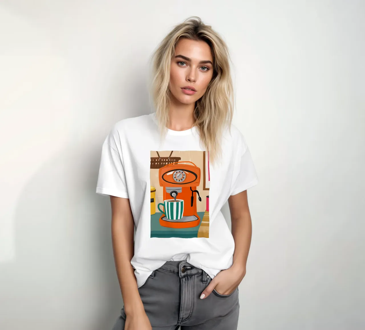 Infuso mattutino retrò t-shirt da Flock Reverie