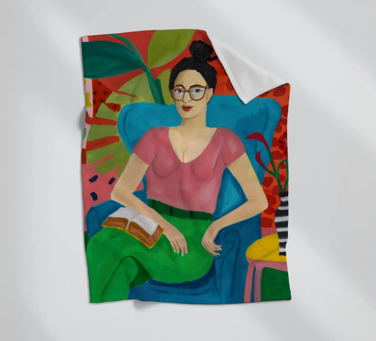 Studioso Jungle Repose coperta in pile da Dream Gesso