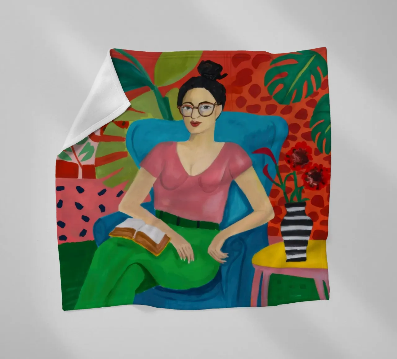 Studioso Jungle Repose coperta in pile da Dream Gesso