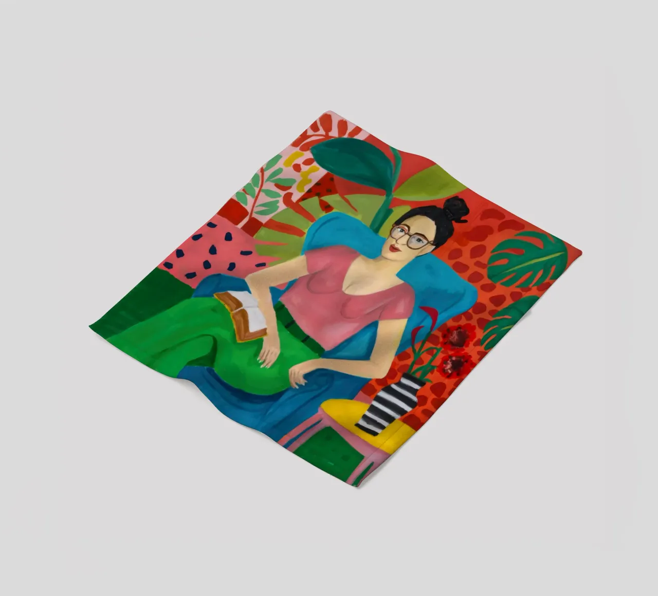 Studioso Jungle Repose coperta in pile da Dream Gesso