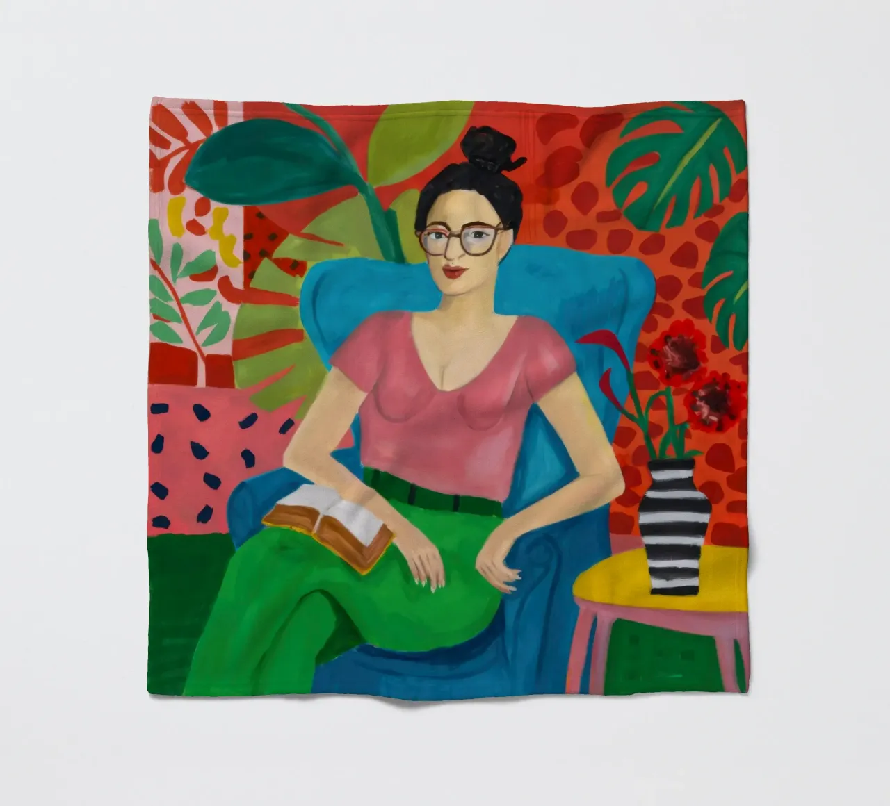 Studioso Jungle Repose coperta in pile da Dream Gesso
