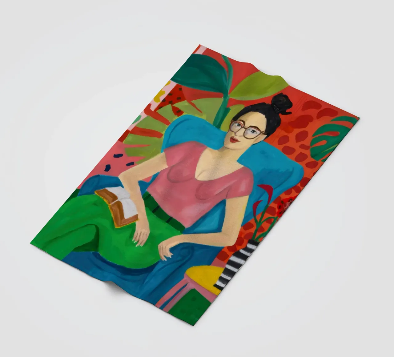 Studioso Jungle Repose coperta in pile da Dream Gesso