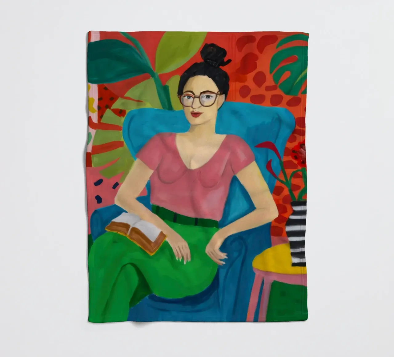 Studioso Jungle Repose coperta in pile da Dream Gesso