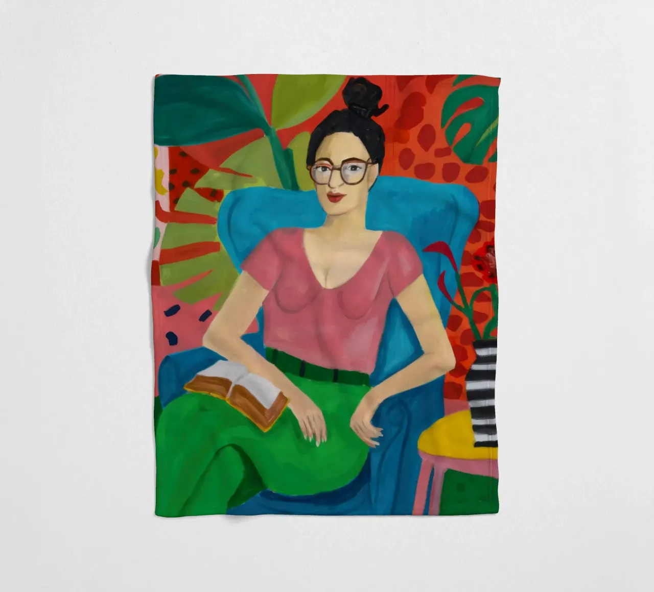 Studioso Jungle Repose coperta in pile da Dream Gesso
