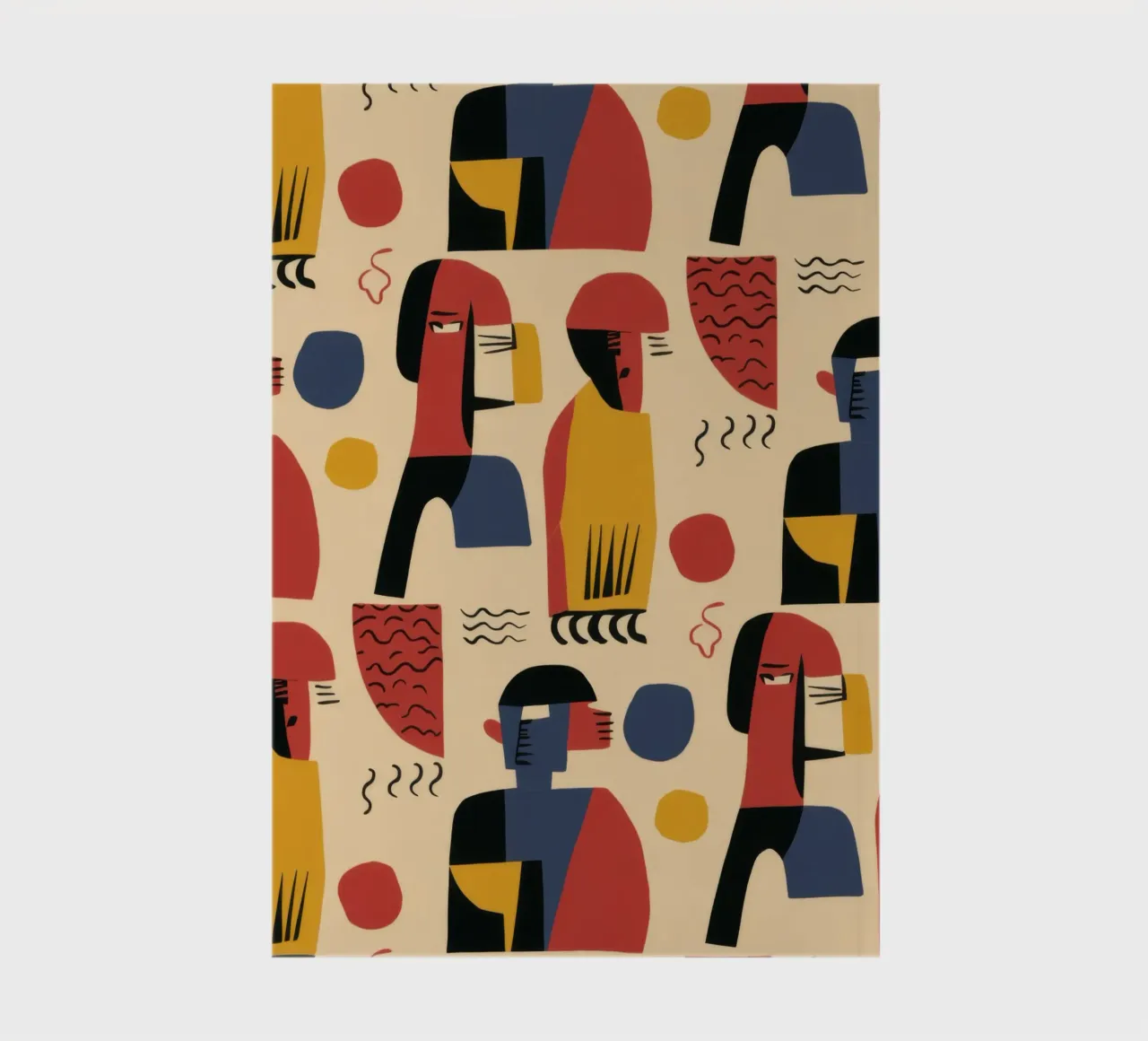 Mosaic of Faces notebook by Mythy Brush