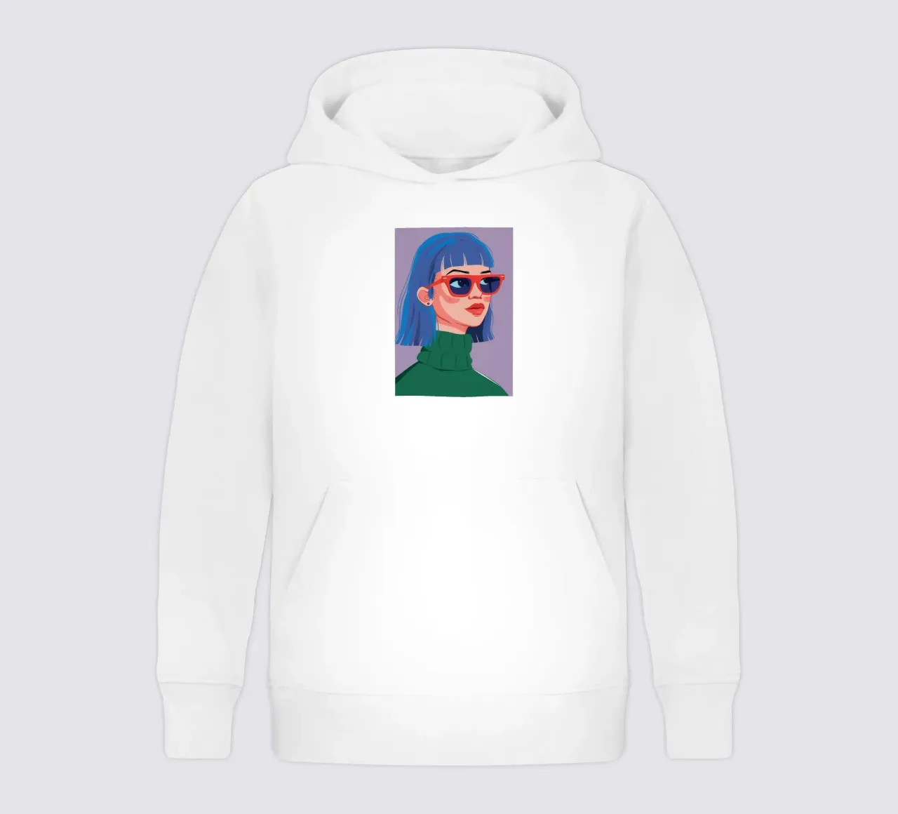 Azure Attitude Glare felpa bambino con cappuccio da Giant Foxs