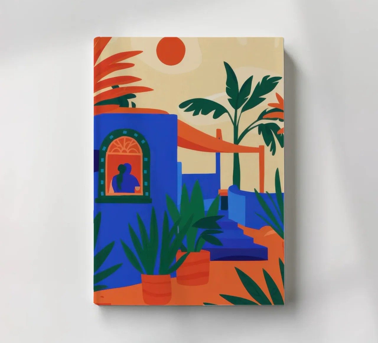Azure Desert Oasis notebook by Flock Reverie