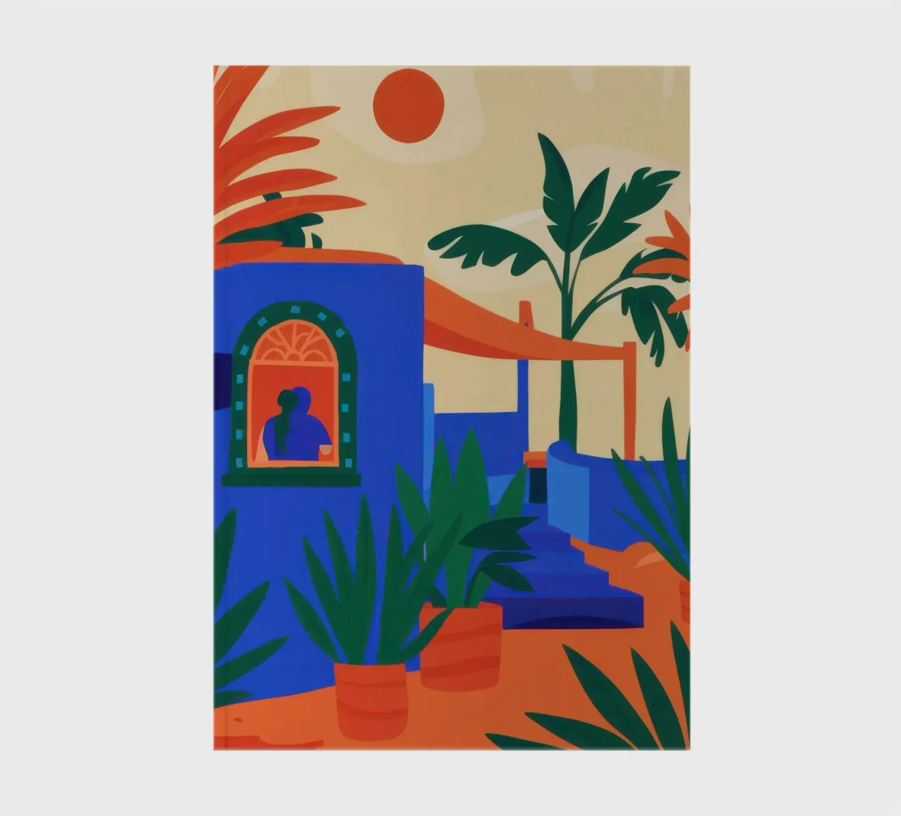 Azure Desert Oasis notebook by Flock Reverie