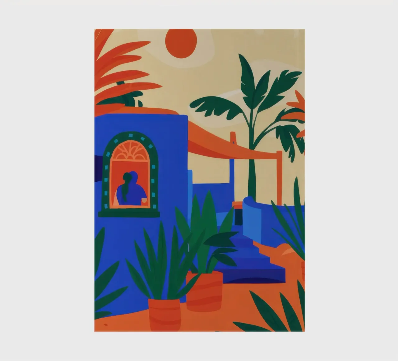 Azure Desert Oasis notebook by Flock Reverie