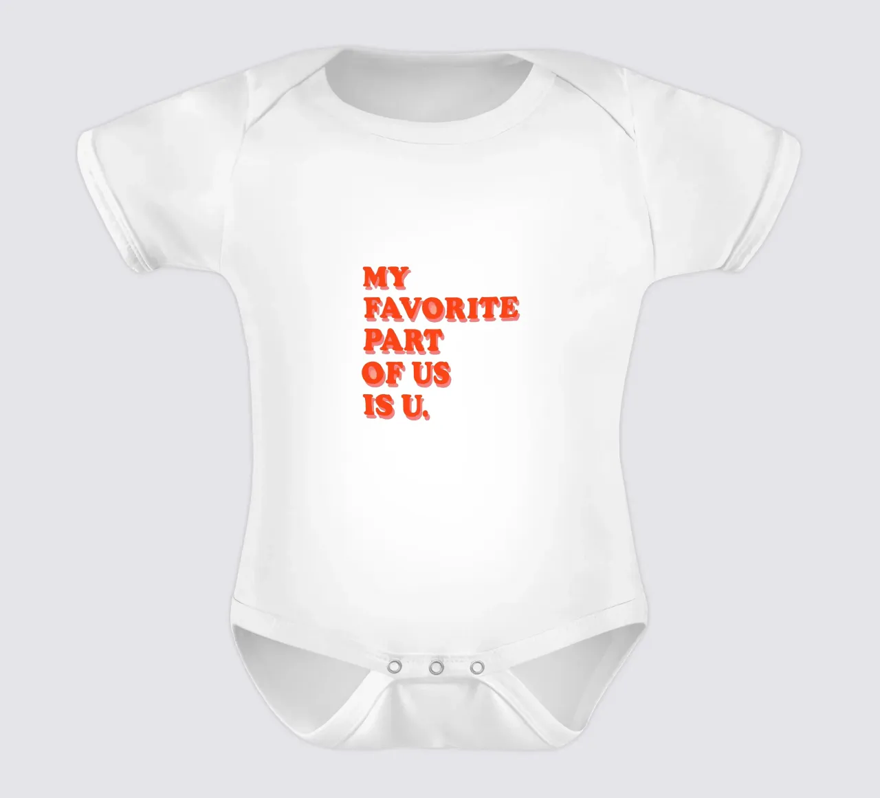 Dichiarazione d'amore in grassetto body neonato maniche corte da QuooodZ by MooodzArt