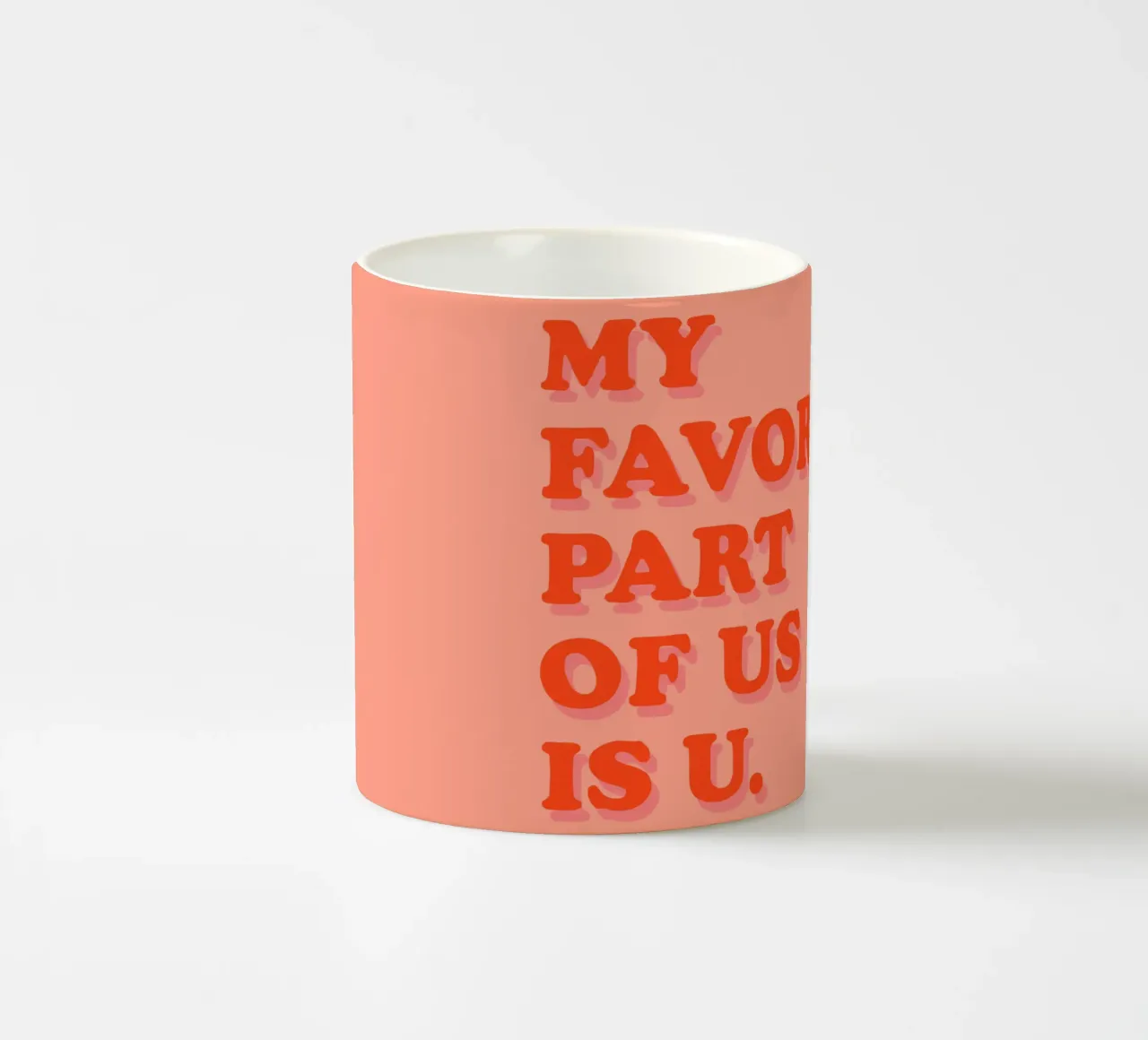 Dichiarazione d'amore in grassetto tazza in ceramica da QuooodZ by MooodzArt