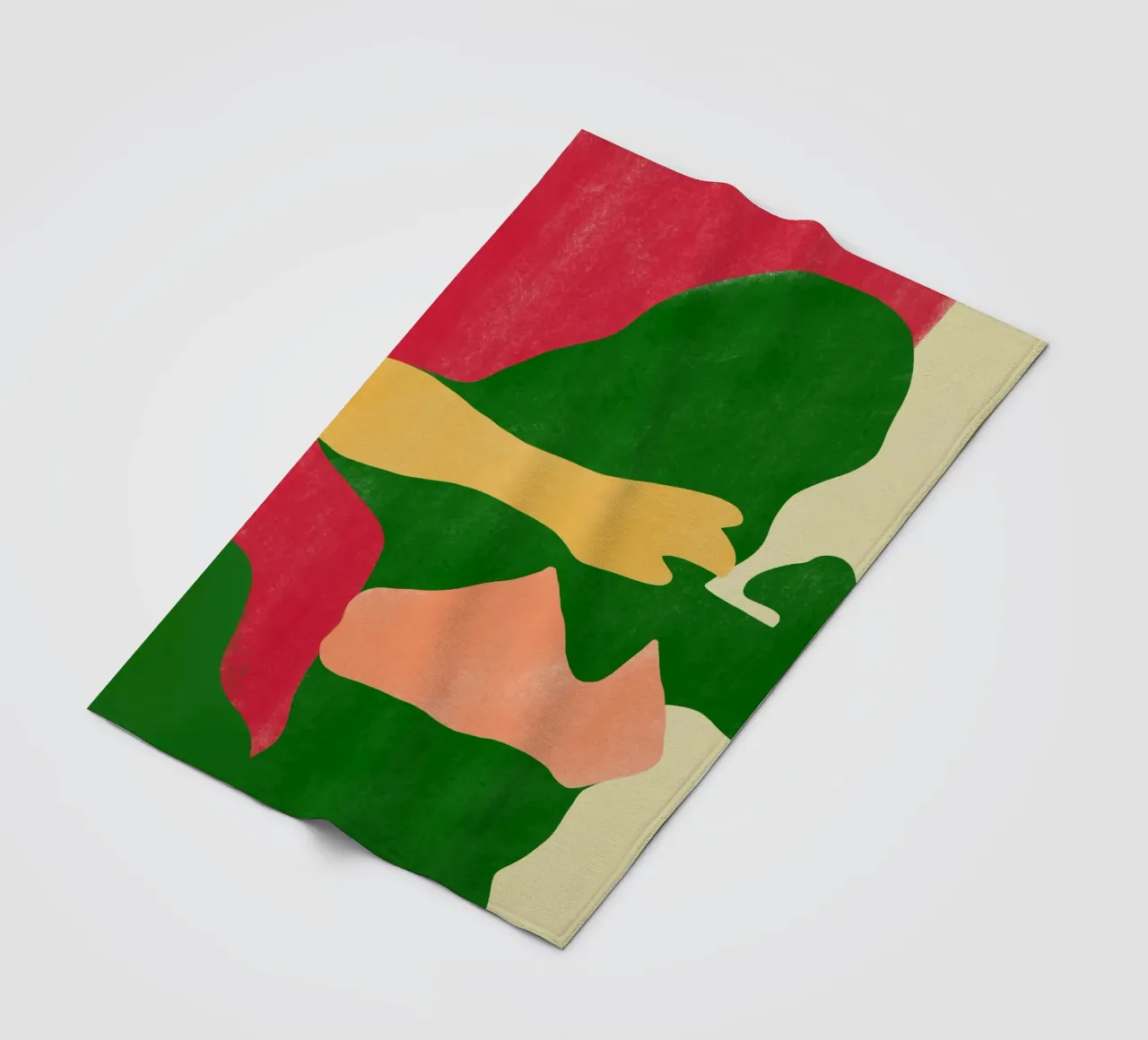 Minimal figure fleece blanket by Little Dean