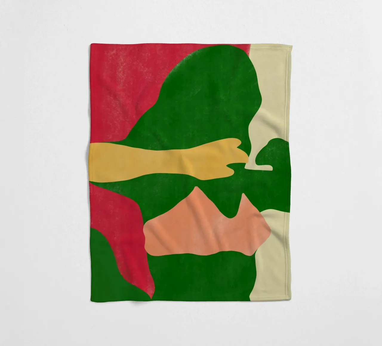 Minimal figure fleece blanket by Little Dean