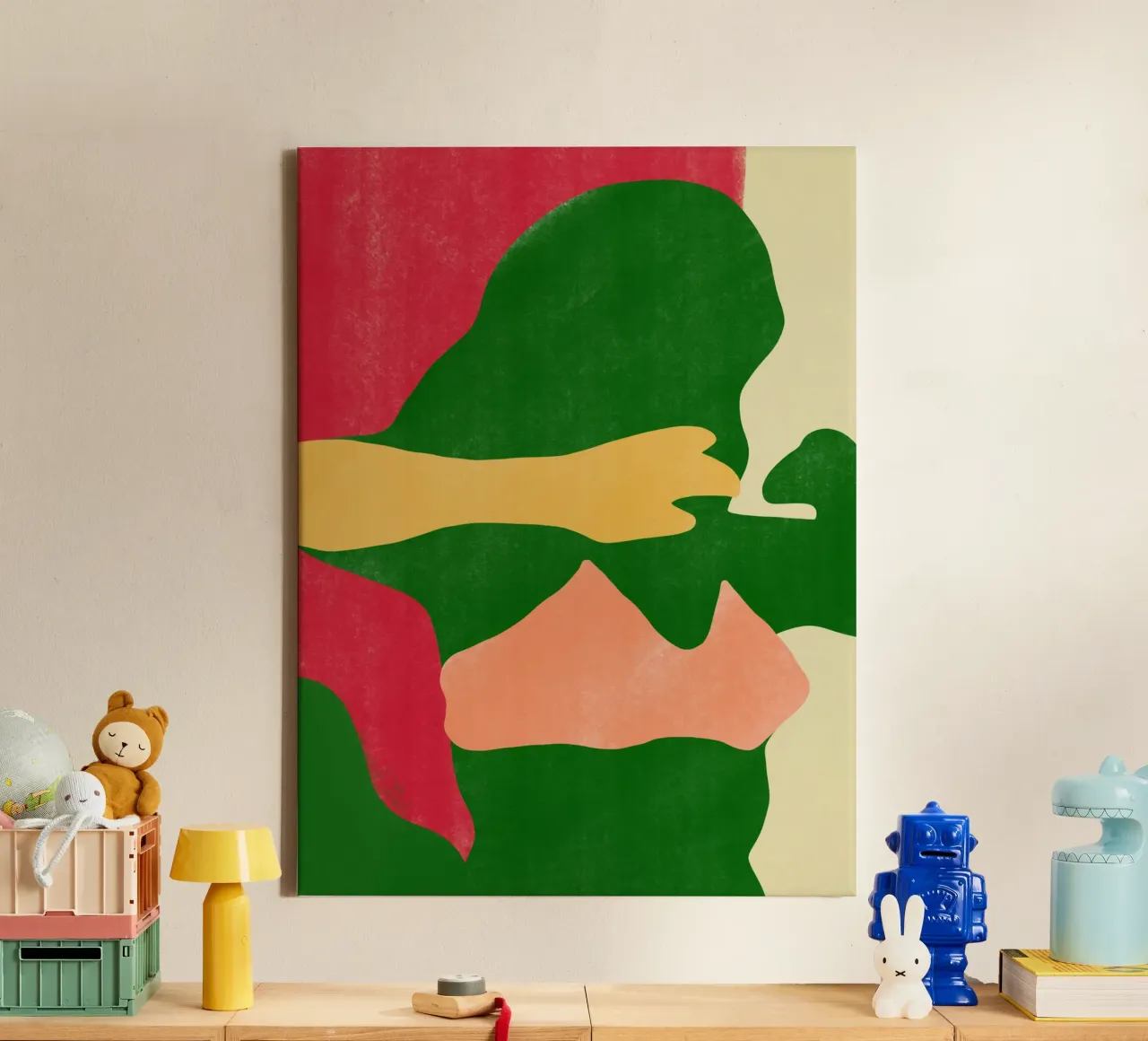 Minimal figure canvas by Little Dean