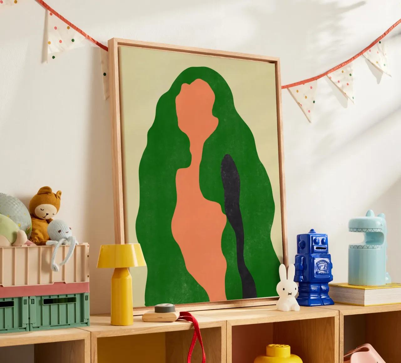 Minimal figure 02 canvas by Little Dean