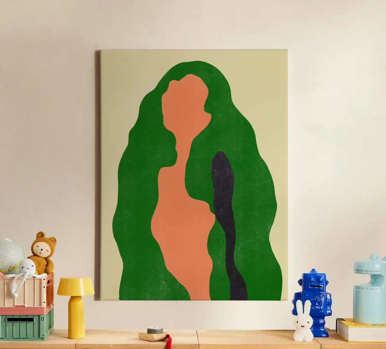 Minimal figure 02 canvas by Little Dean