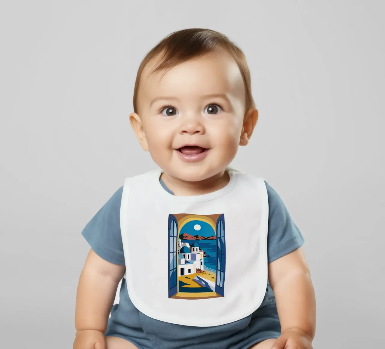 Santorini Azure Arch bavaglino da Dream Gesso