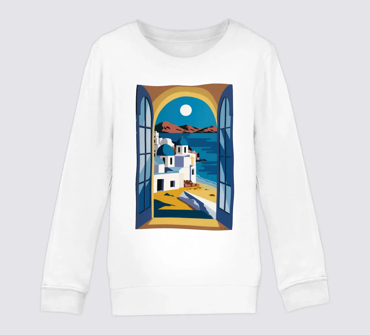 Santorini Azure Arch felpa bambino da Dream Gesso
