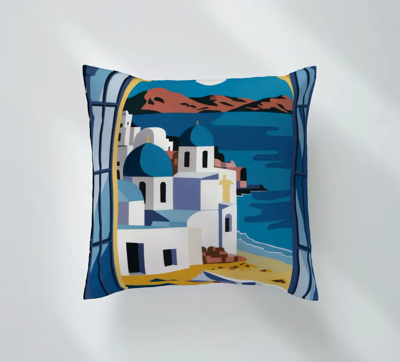 Santorini Azure Arch cuscino da Dream Gesso