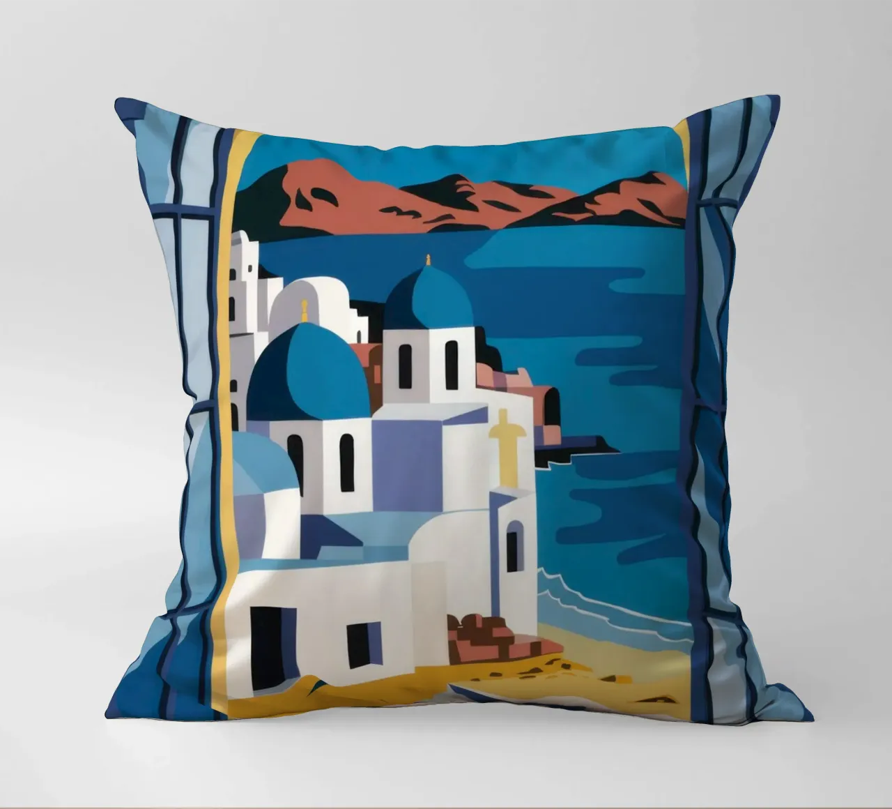 Santorini Azure Arch cuscino da Dream Gesso