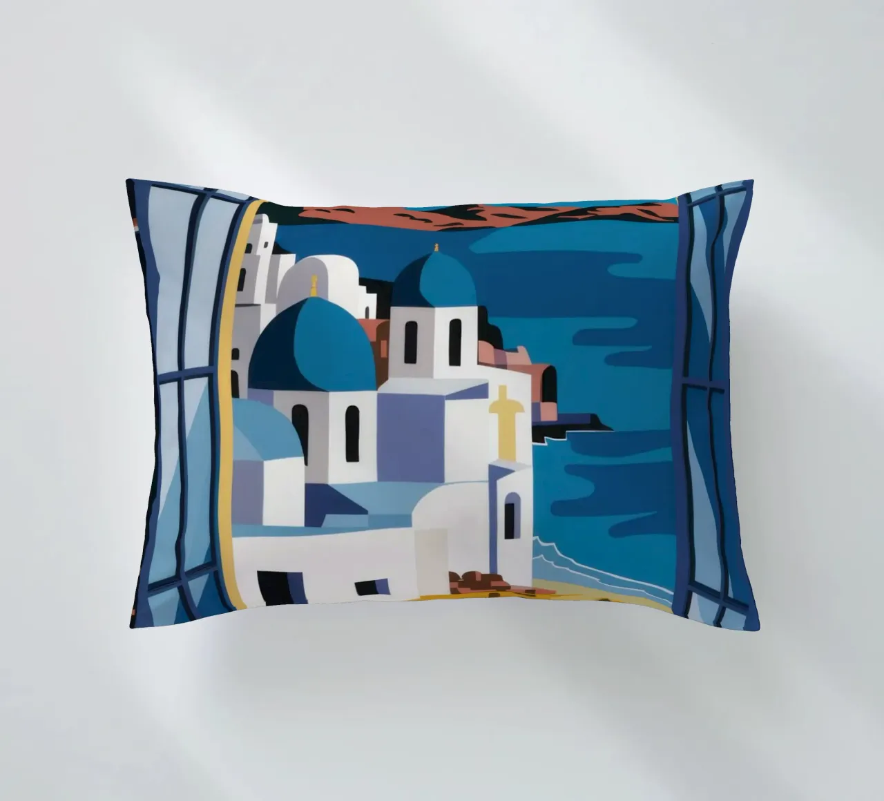 Santorini Azure Arch cuscino da Dream Gesso