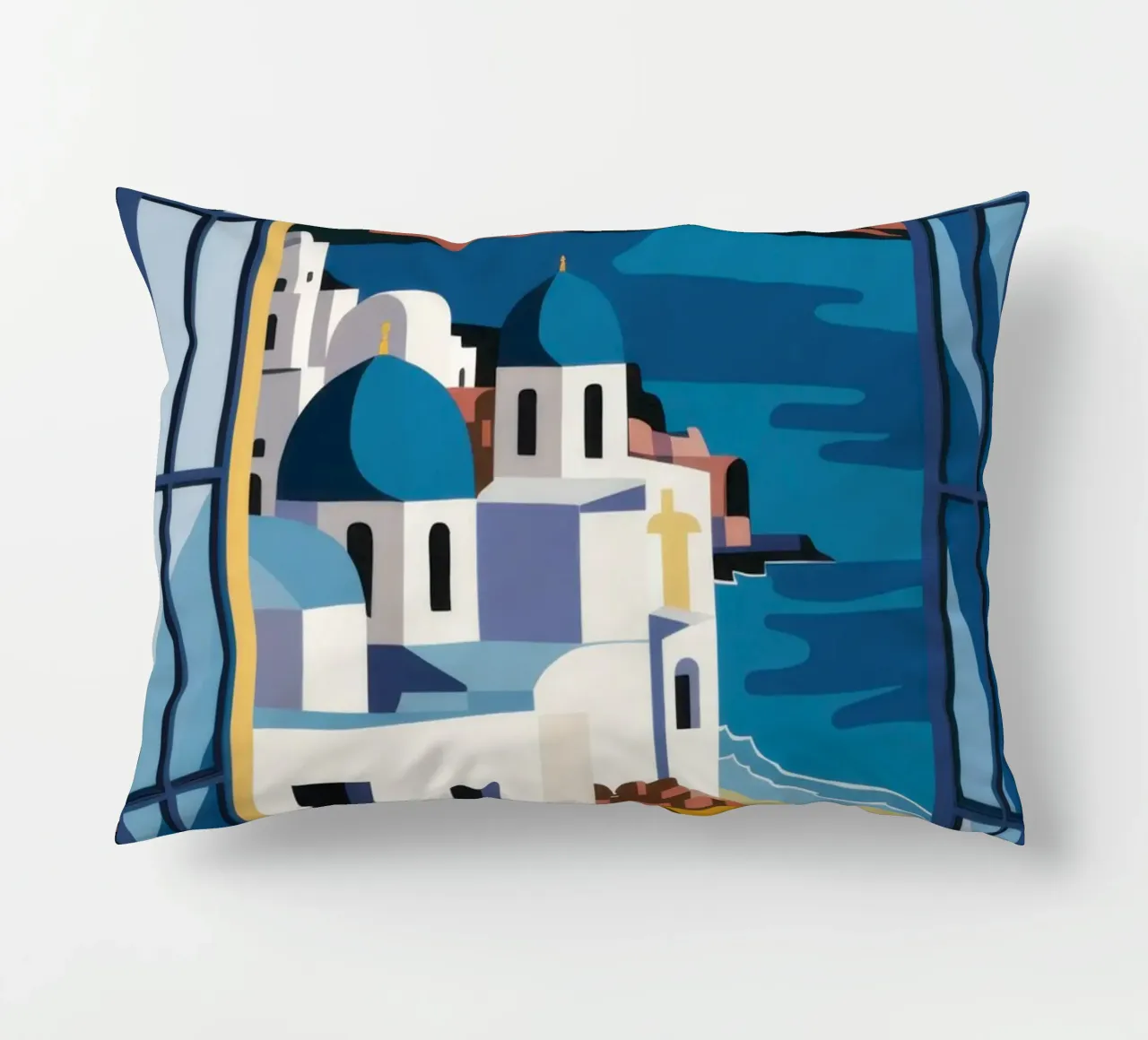 Santorini Azure Arch cuscino da Dream Gesso