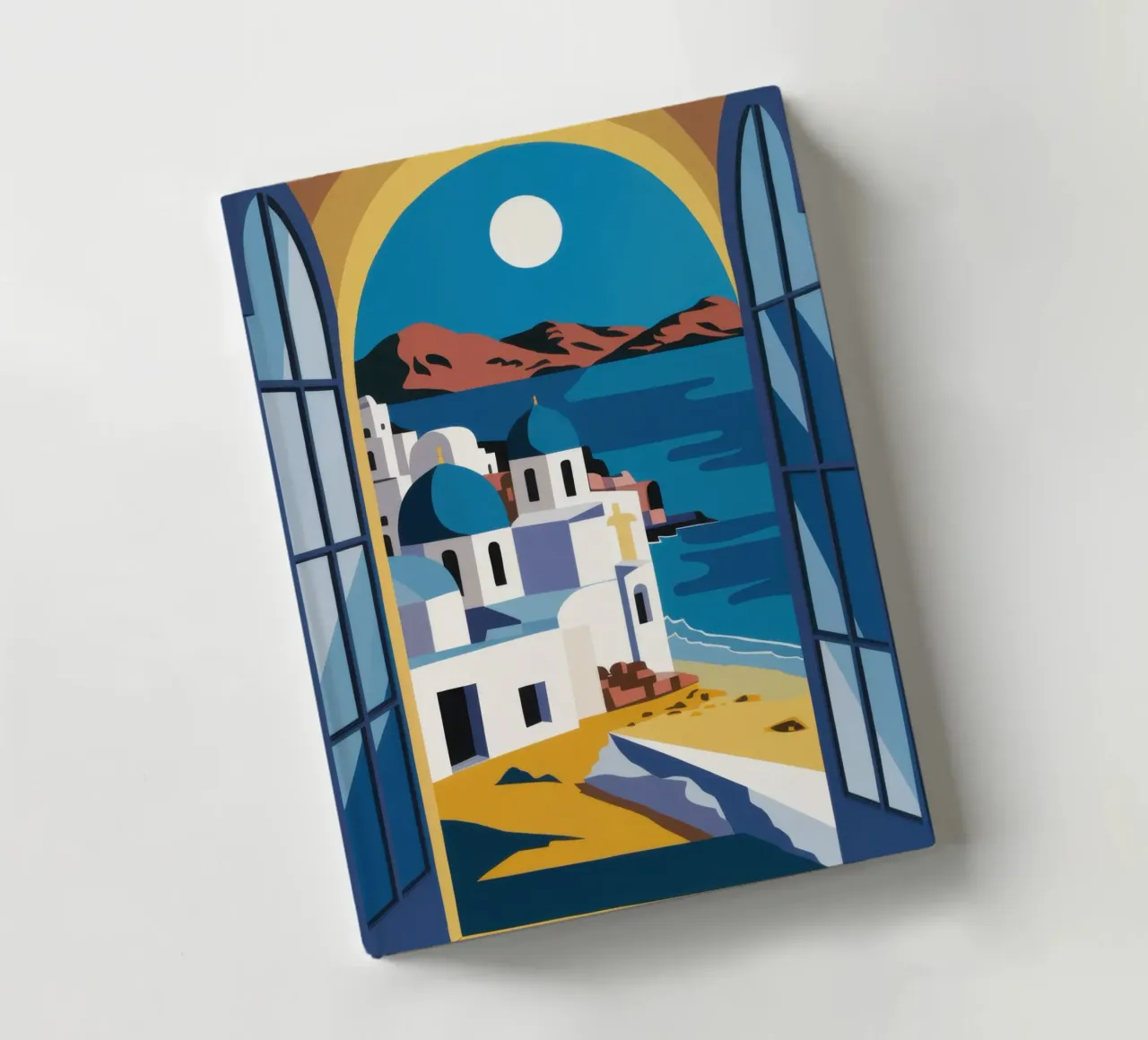 Santorini Azure Arch notebook by Dream Gesso