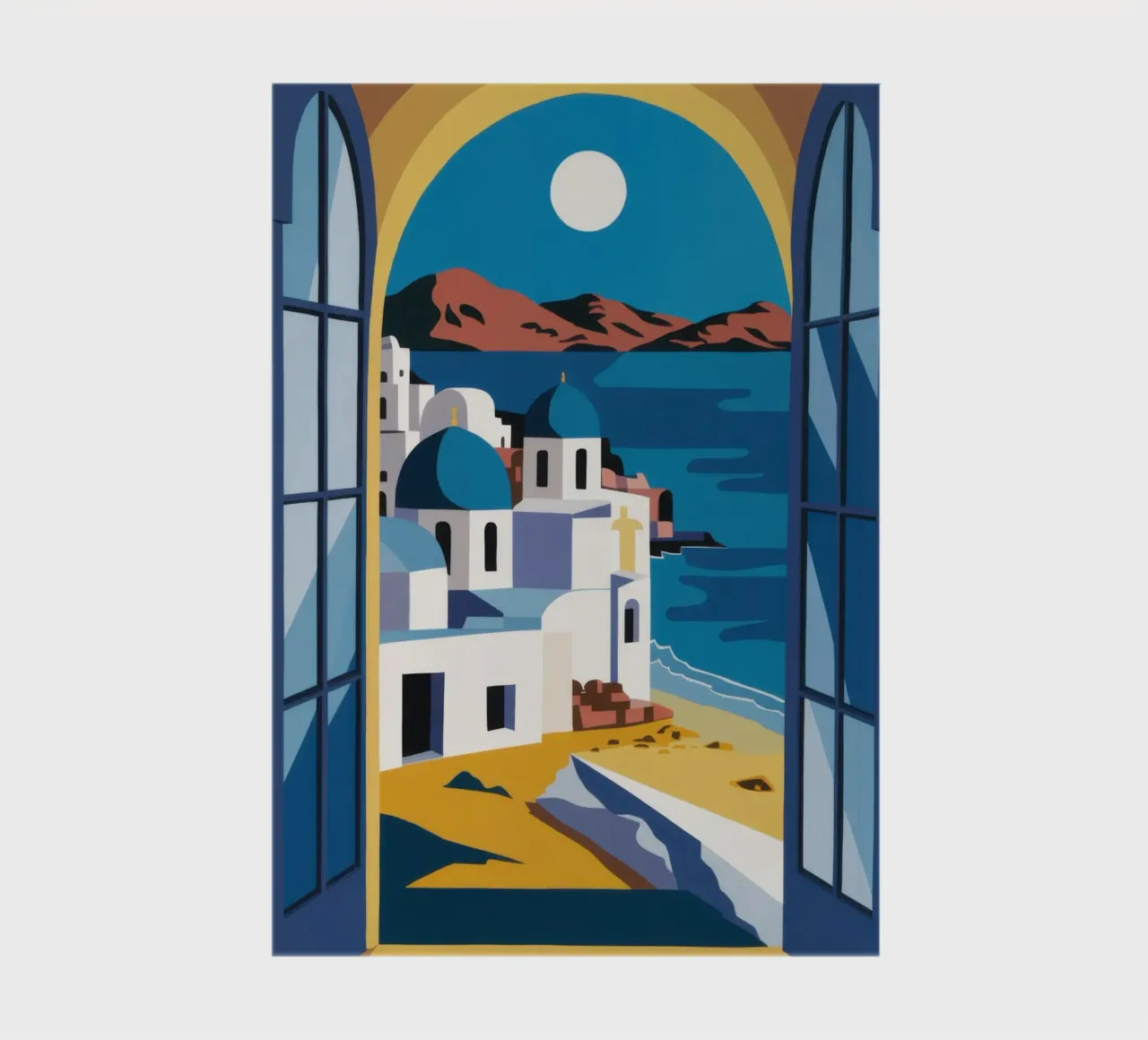 Santorini Azure Arch notebook by Dream Gesso