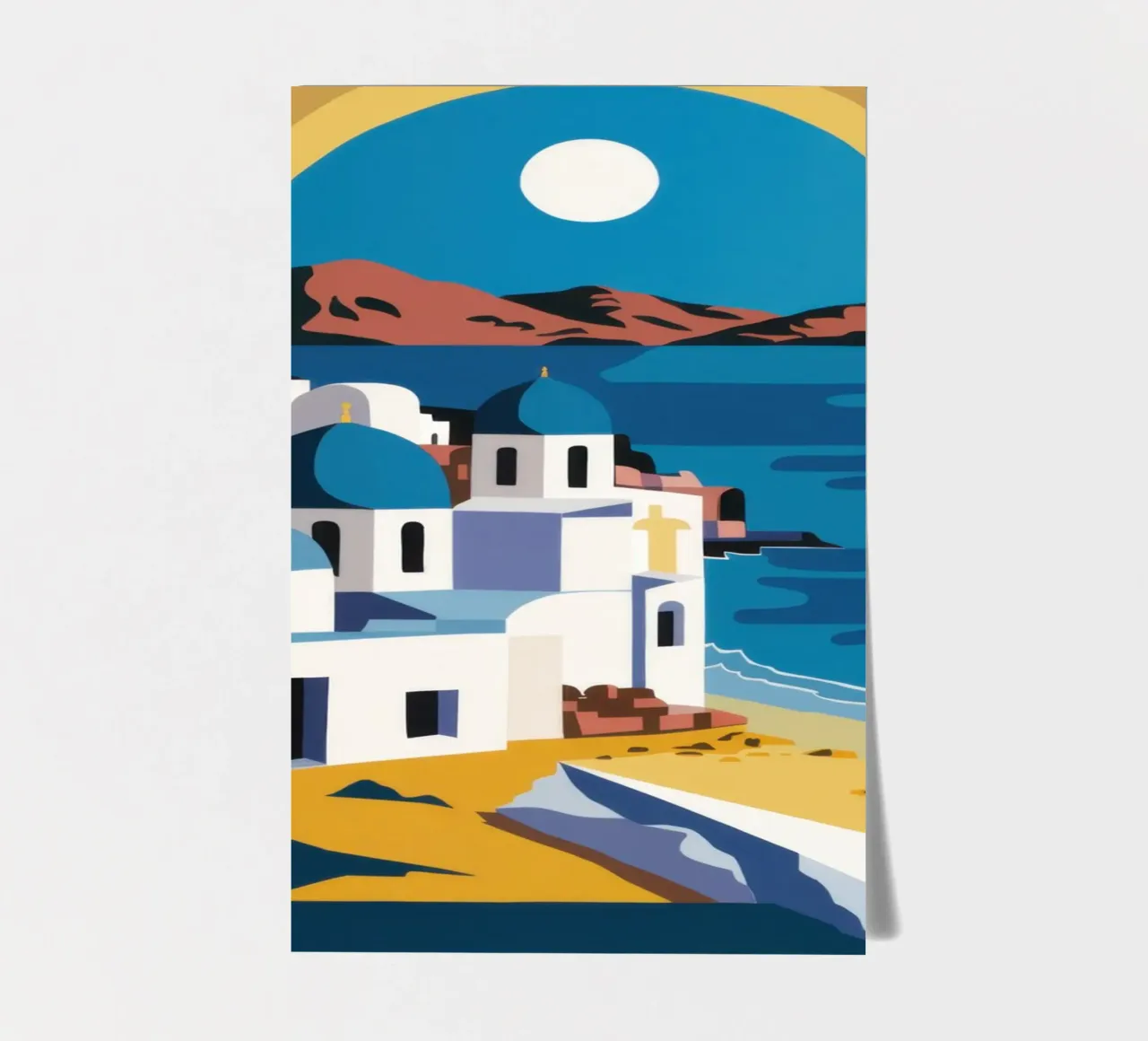 Santorini Azure Arch foglio adesivo da Dream Gesso