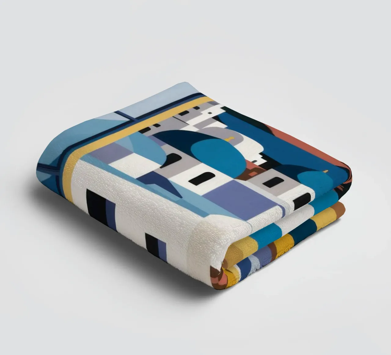 Santorini Azure Arch asciugamano da bagno da Dream Gesso