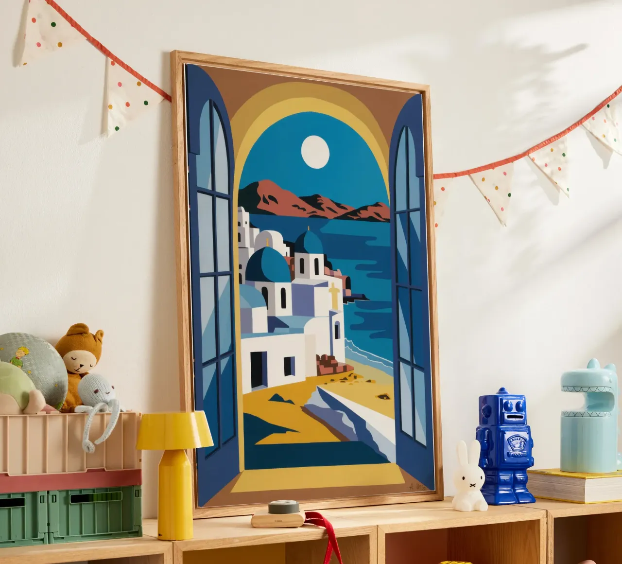 Santorini Azure Arch plexiglass da Dream Gesso