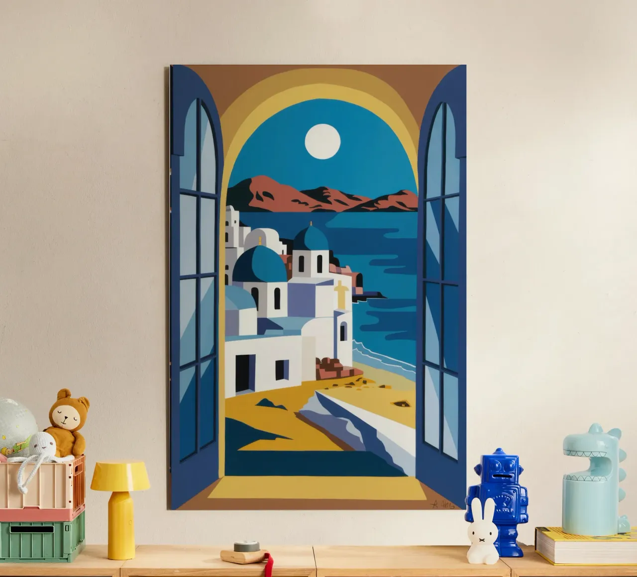 Santorini Azure Arch alluminio dibond da Dream Gesso