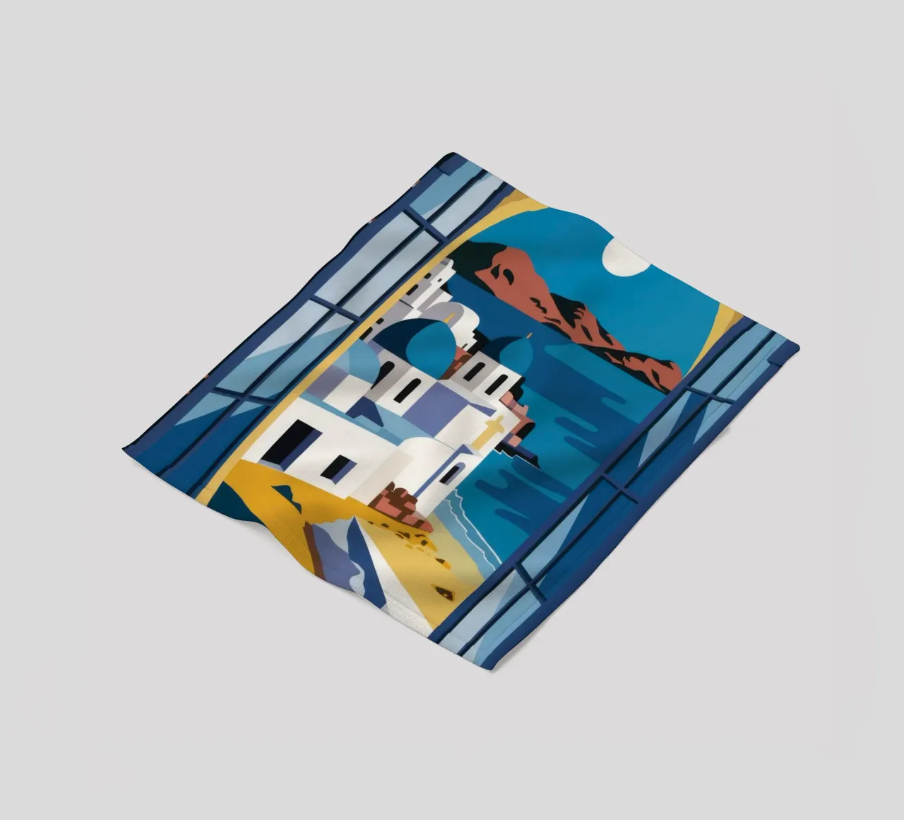 Santorini Azure Arch coperta in pile da Dream Gesso