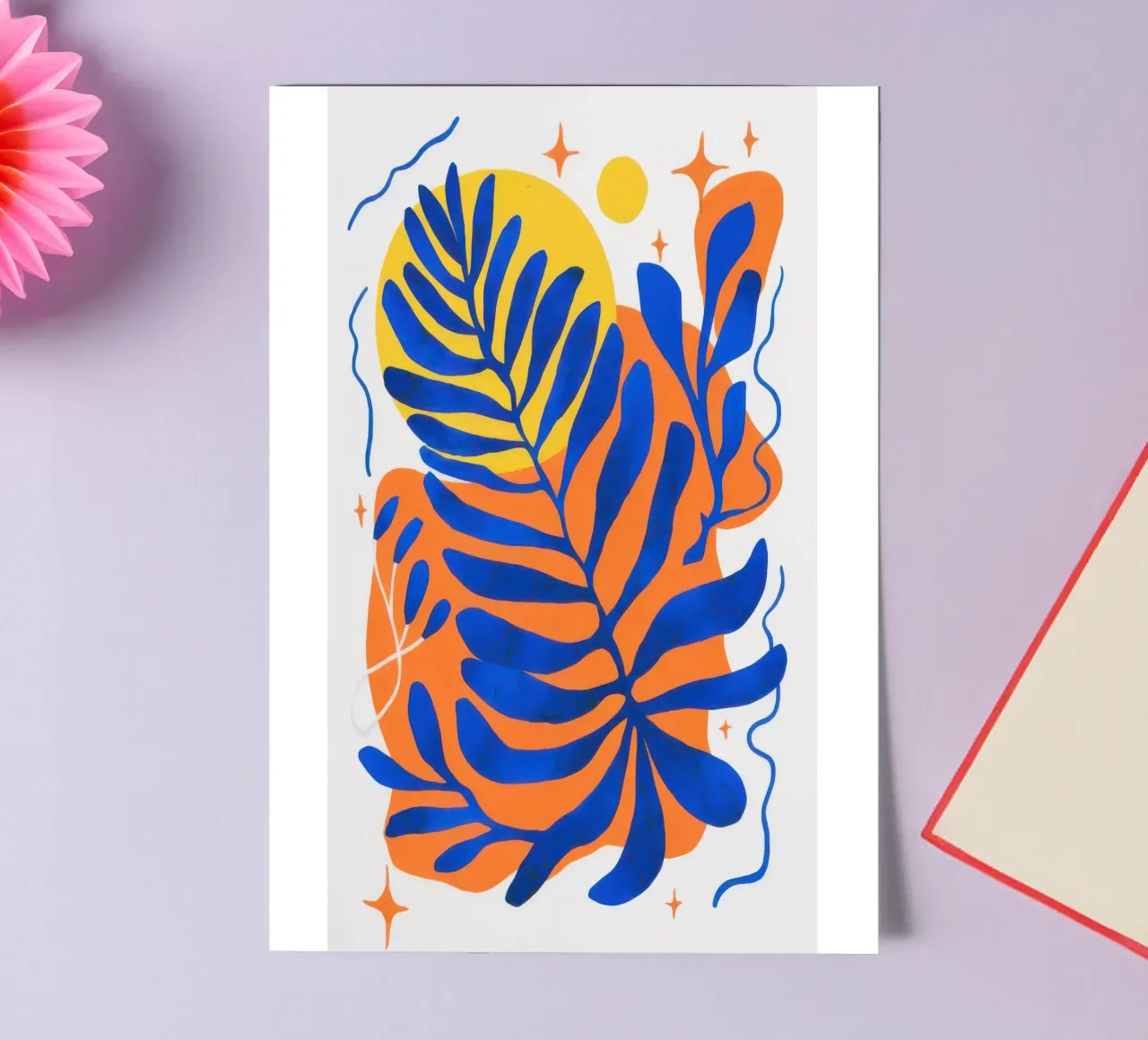 Cobalt Tangerine Tango sticker sheet by Prism Ritual