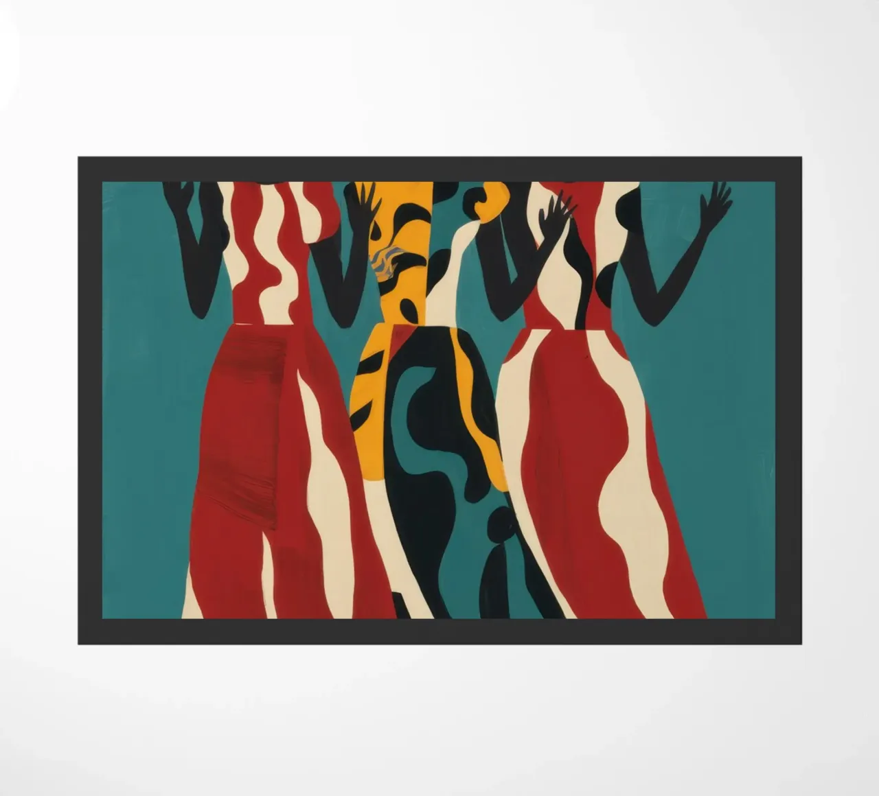 De drie muzen deurmat van Ink Pulse