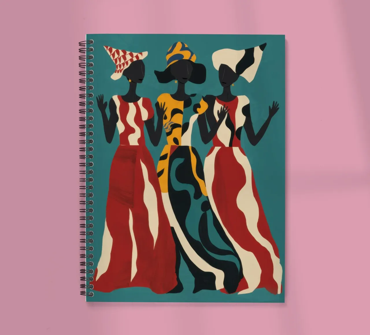 The Three Muses spiral notebook by Ink Pulse
